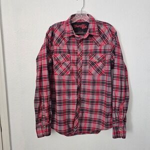 Wrangler 20X Plaid Pearl‎ Button Western Shirt